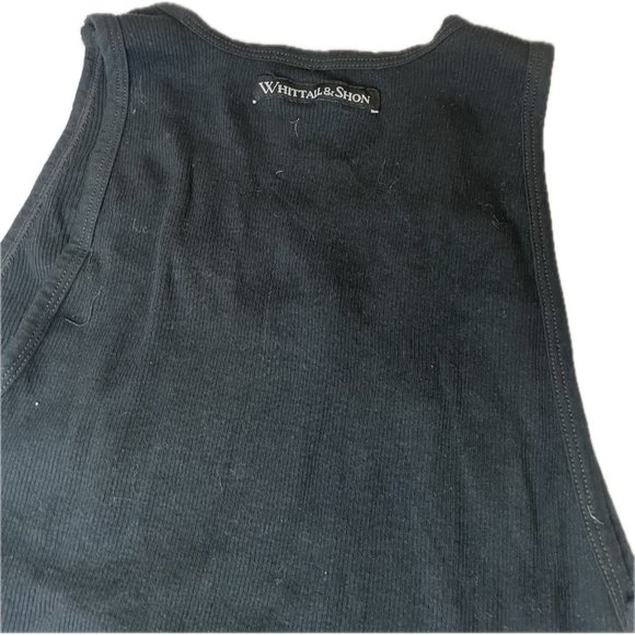 Vintage Whittall & Shon Black Tank Top Patches City Billings Women’s S - Picture 6 of 6